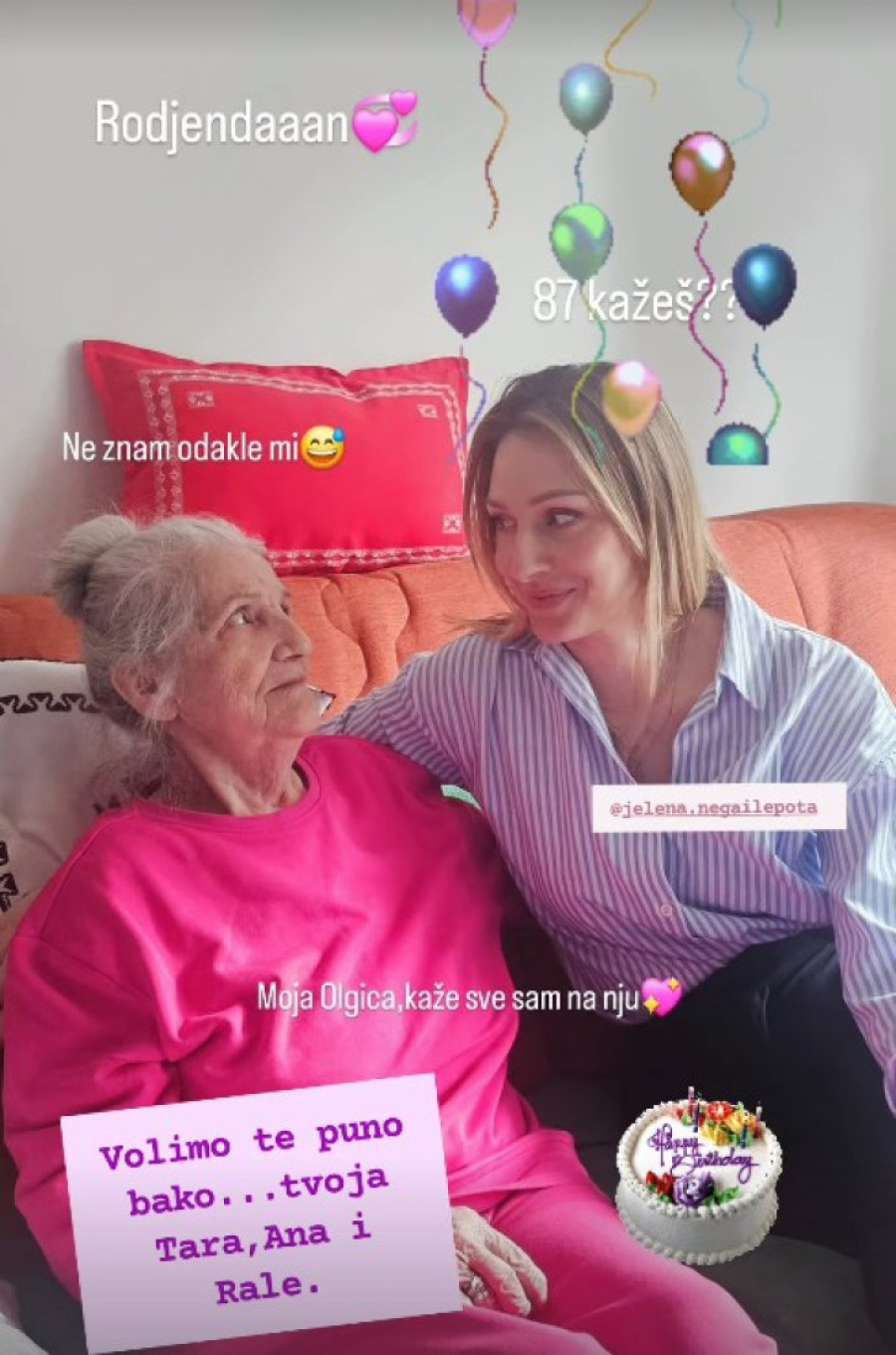 Sa bratom ne razgovara, a ovo je sestra Ane Nikolić: Danas slave rođendan bake Olgice (87) (FOTO)