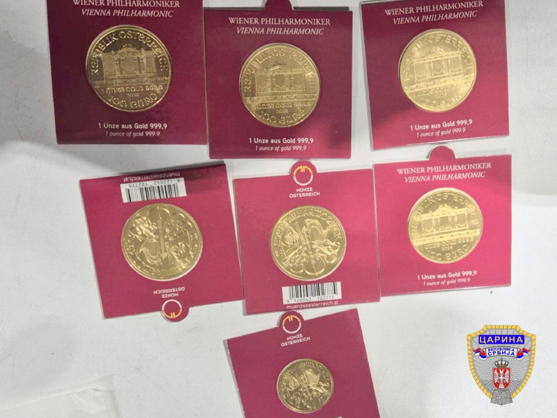 Uhvaćeni bečki kuriri: Evo koliko su zlata prenosili (FOTO)