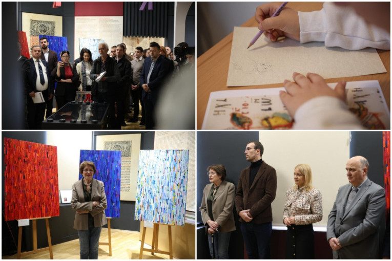 Ćirilica kao umetnost i nasleđe: Održana izložba "U slavu ćirilice" (FOTO)