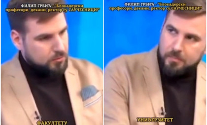 Grbić: Saučesnici su i profesori i dekani fakulteta