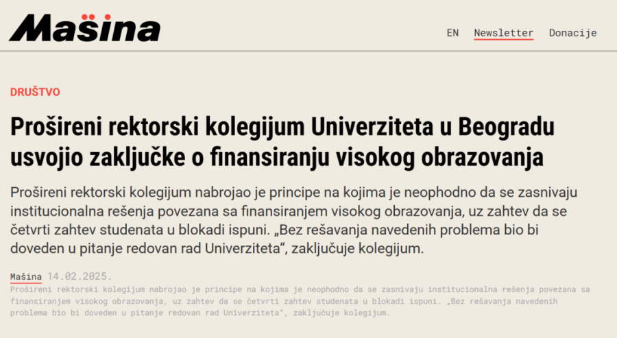 Licemerje proširenog rektorskog kolegijuma u gluvo doba noći: Nisu izjavili saučešće dva dana, ali zato iznose masne laži