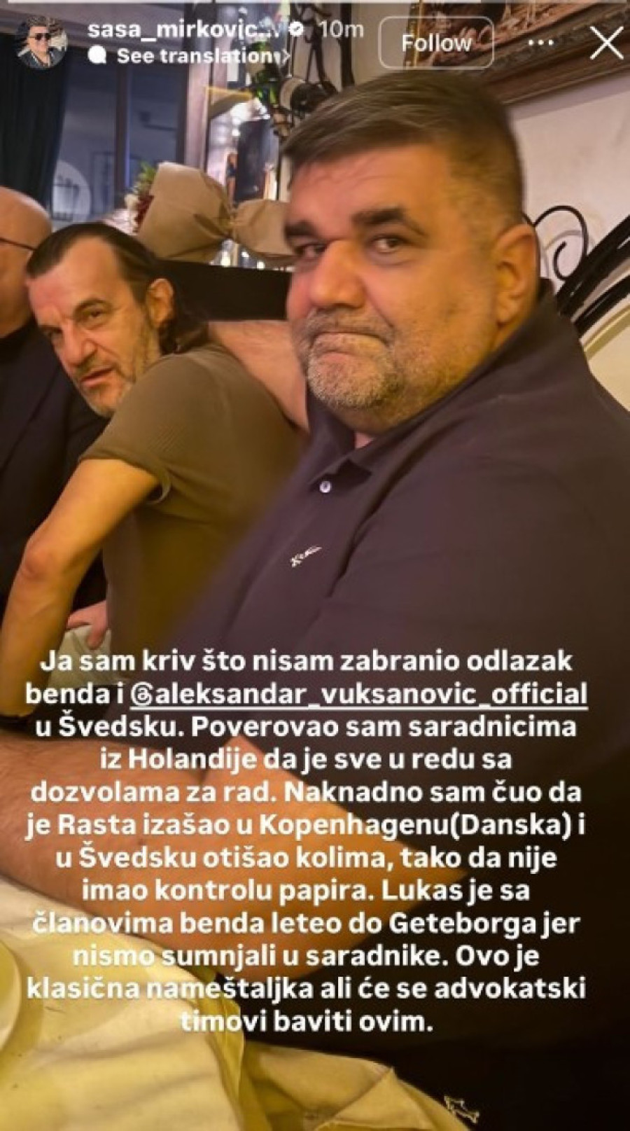 "Ja sam kriv, ovo je klasična nameštaljka!" Mirković otkrio šta se desilo sa Lukasom!