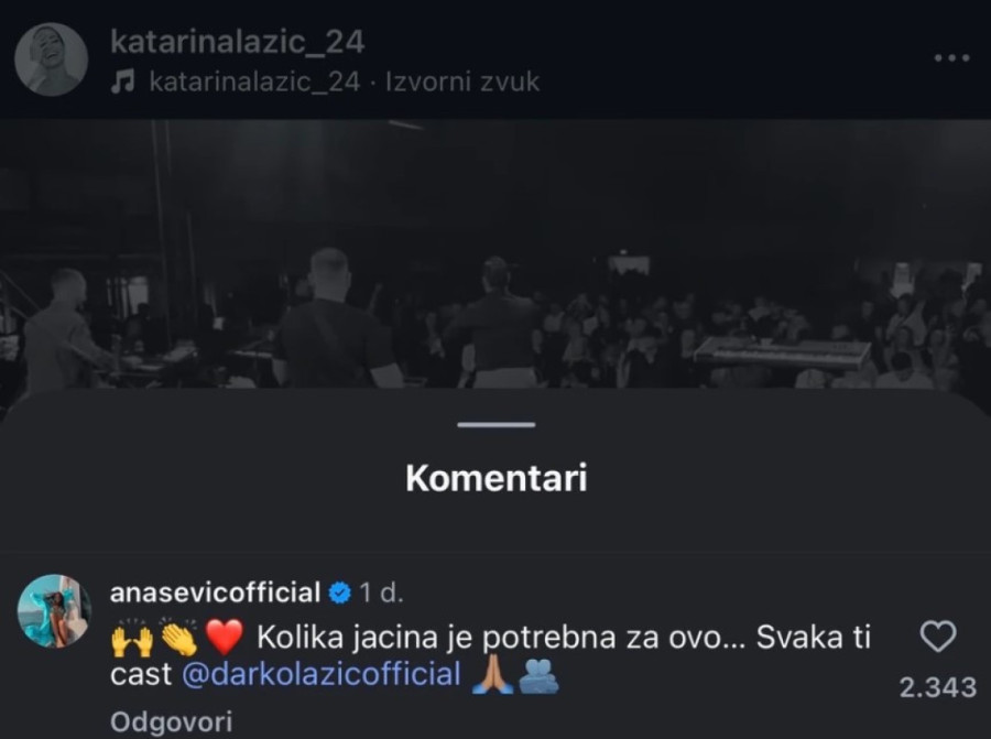 Ana Sević se javno obratila bivšem mužu: "Kolika jačina je potrebna za ovo, svaka ti čast Darko"