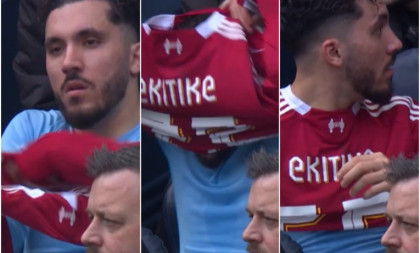 Kakav je gaf napravio Šerki! Obukao, pa munjevito skinuo dres velikog rivala (VIDEO)