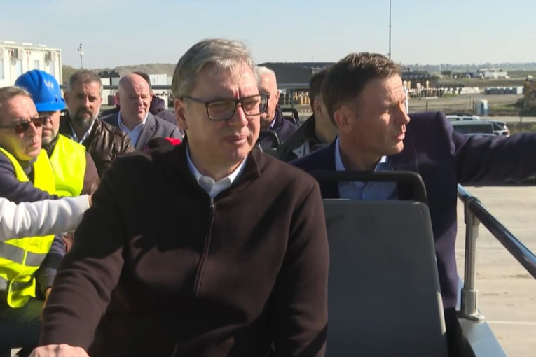 Predsednik Vučić obilazi gradilište Ekspo-a!