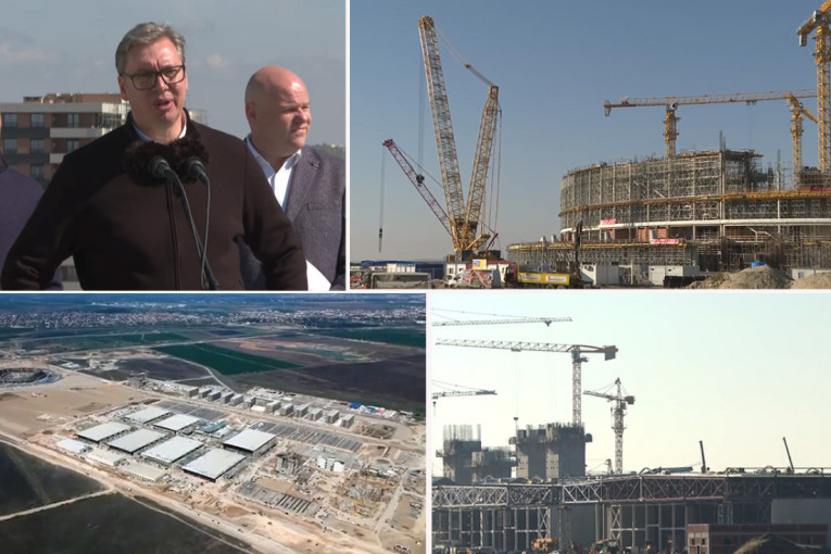 Predsednik Vučić obilazi EXPO: Ovo će biti najlepši deo Beograda (FOTO/VIDEO)