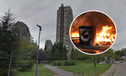 Požar na 22.spratu na Banjici! Buknula veš mašina