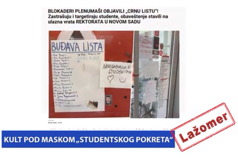 Kult pod maskom "studentskog pokreta" (VIDEO)