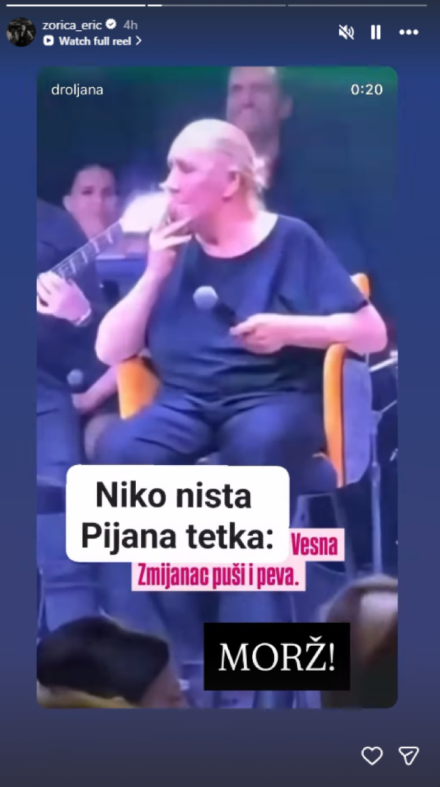 Vesna Zmijanac odgovorila Zorici Erić nakon što je nazvala "pijanom tetkom": Žena sam boem, mogu sve!