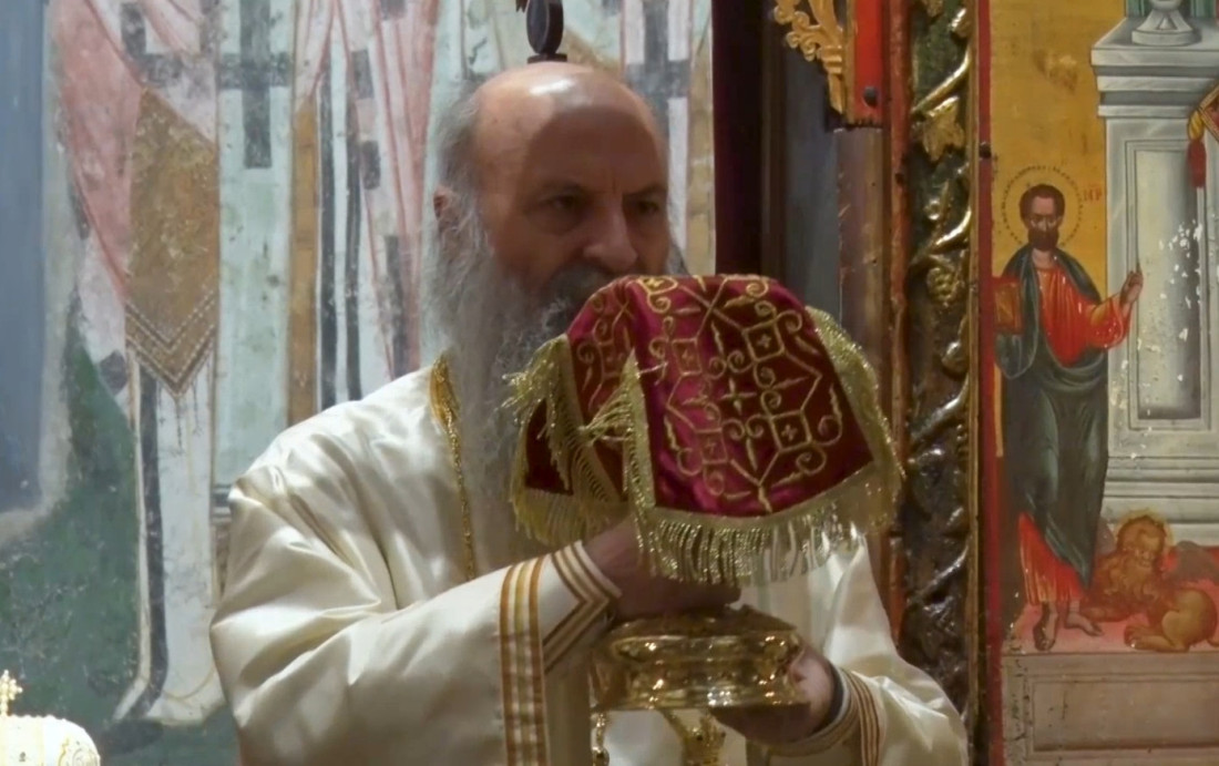 Patrijarh srpski u Pećkoj Patrijaršiji: Sveta liturgija na Veliku subotu