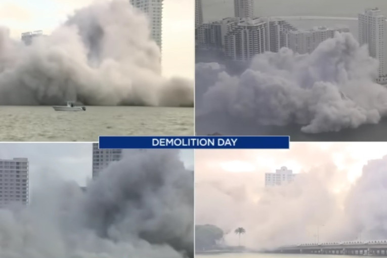 Eksplozije sravnile luksuzni hotel! Majami gledao istorijsku imploziju (VIDEO)