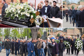 "Reke" ljudi se slivaju na Novo groblje: Svi žele da se još jednom oproste od Vujoševića (FOTO/VIDEO)