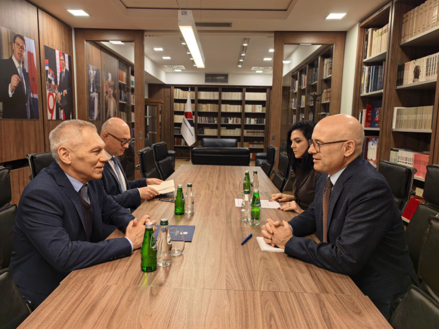 Vučević sa Harčenkom o međunarodnim prilikama,bezbednosnim i ekonomskim izazovima