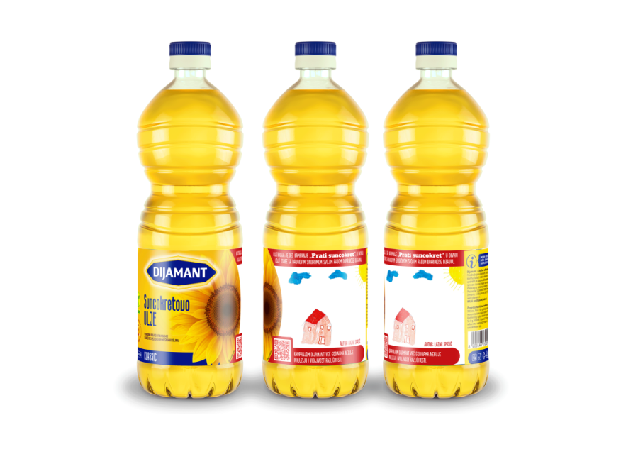 Crteži osoba sa Daunovim sindromom na etiketama Dijamant ulja