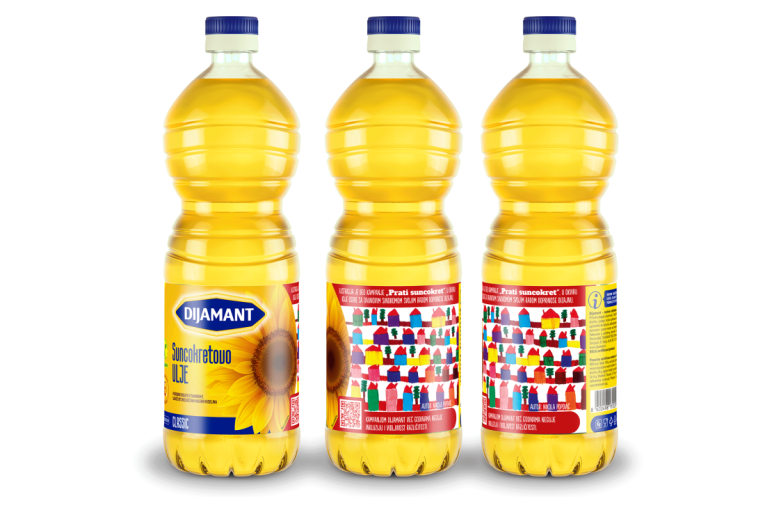 Crteži osoba sa Daunovim sindromom na etiketama Dijamant ulja