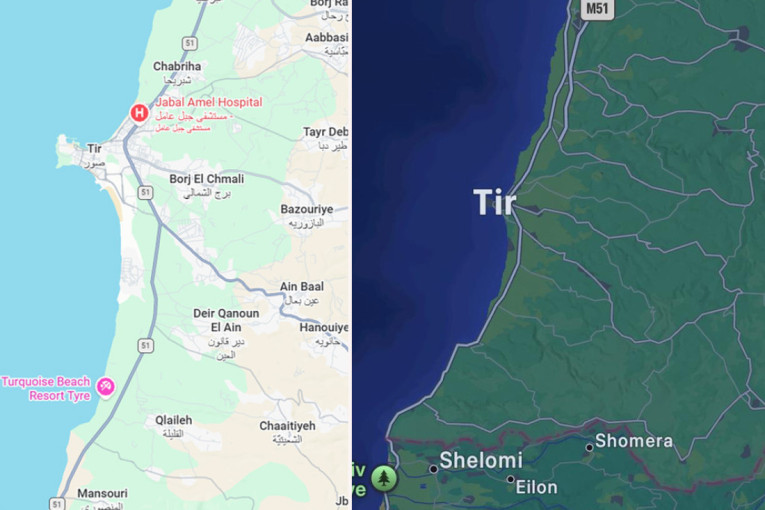 Epl optužen da je sa mapa uklonio imena sela sa juga Libana: Ovo je "digitalni genocid" (FOTO)