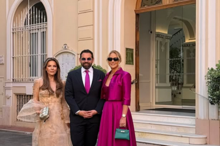 Kuma sija u ciklami: Procurele prve slike sa svadbe Meline