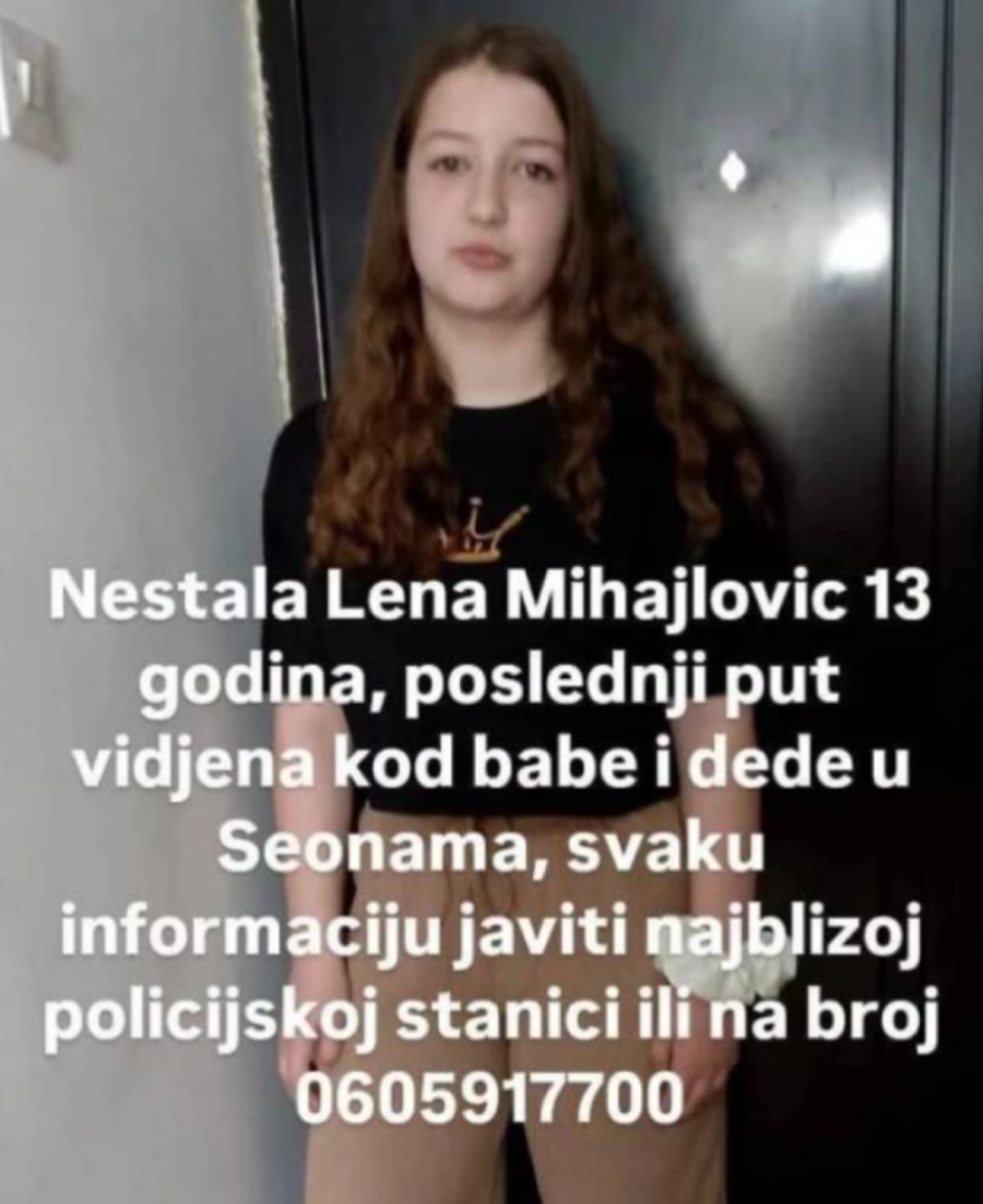 Srbija na nogama! Nestala mala Lena - porodica očajna! (FOTO)