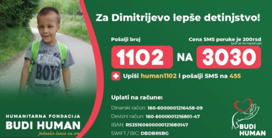 Pomozimo Dimitriju! Njegova borba je duga i teška, a on ne može sam!