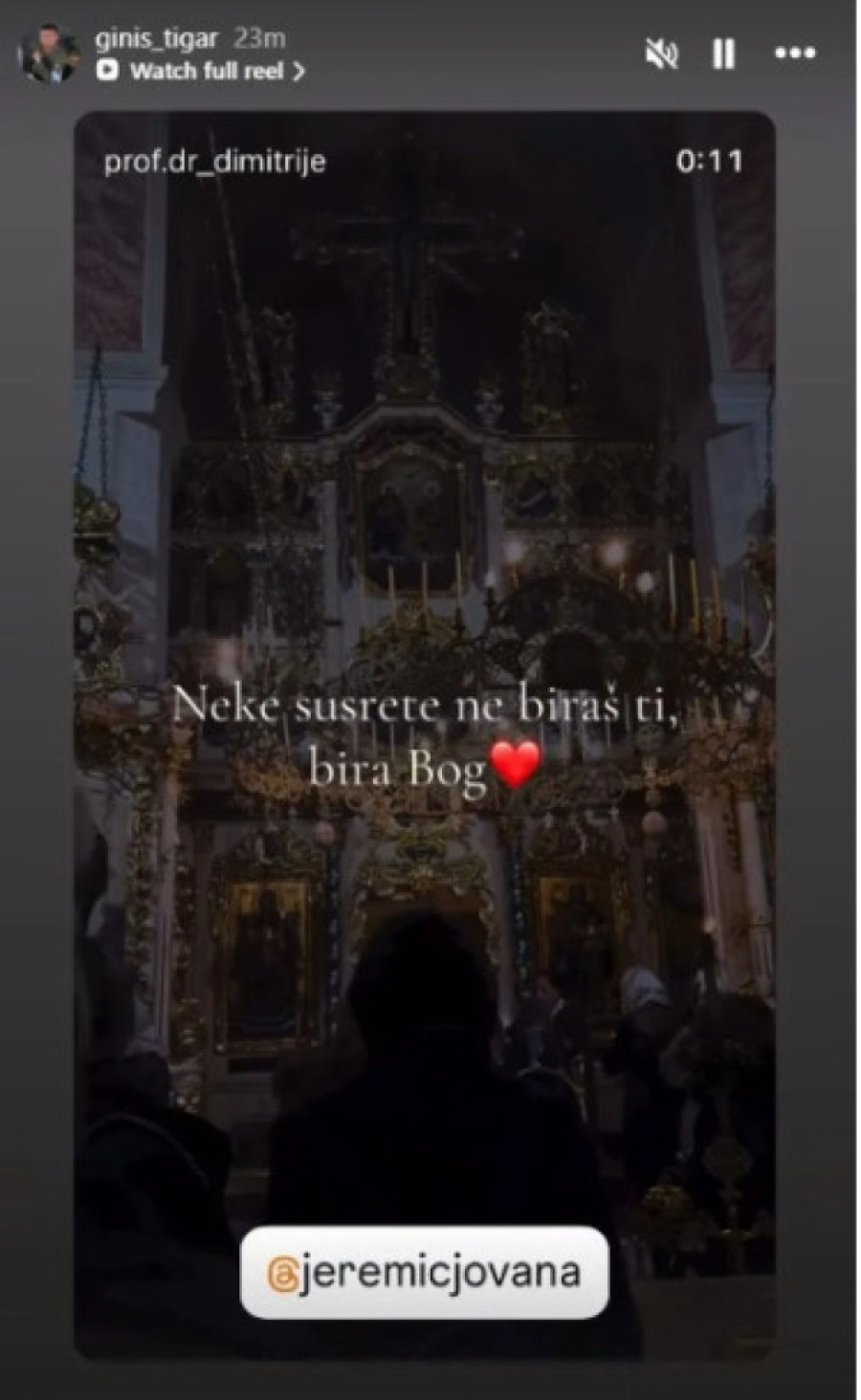 Tigar poručio Jovani Jeremić: Bog nas spojio, ljubav ide ka oltaru! (FOTO)