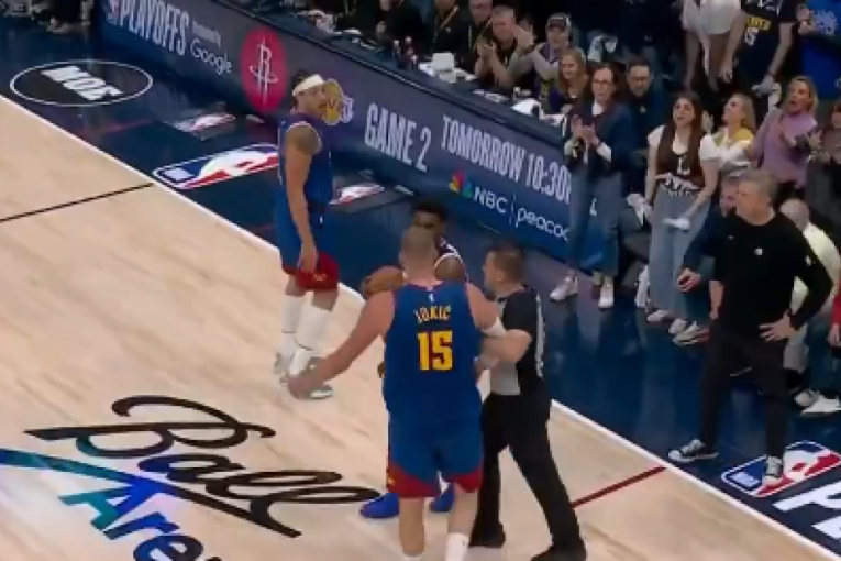 Varničilo pred kraj! Jokić ušao u sukob sa Edvardsom i to nije prvi put (VIDEO)