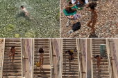 Juri ka moru, stvari lete na sve strane: Da li će pasti ili…? Scena nasmejala mreže (VIDEO)