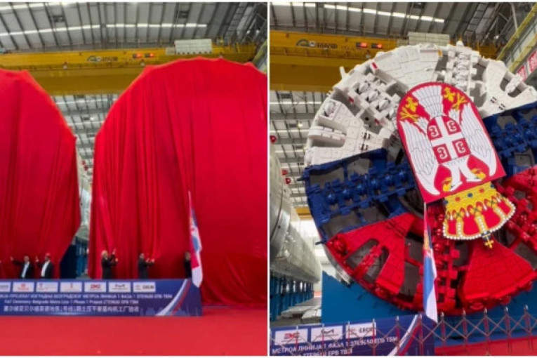 "Krtice" u bojama srpske zastave: Pogledajte snimak mašina koje će probijati metro