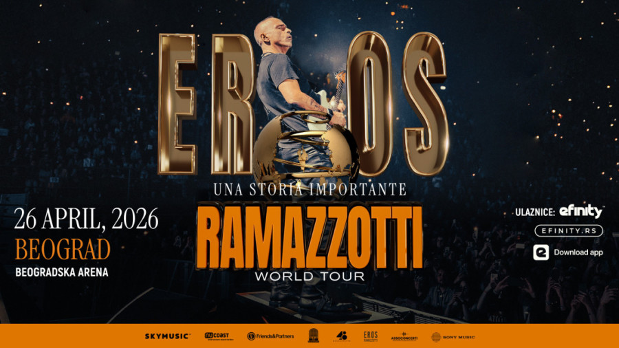 Una storia importante world tour: Eros Ramazzotti za dva dana u Beogradu