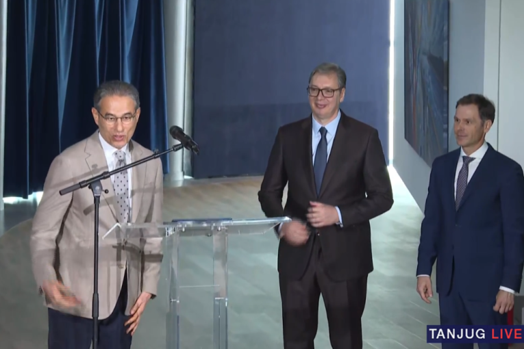 Vučić na ceremoniji otvaranja vidikovca na 41. spratu Kule Beograd (VIDEO)