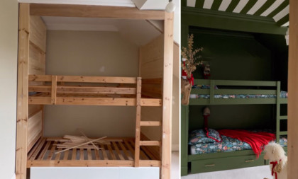 Snalažljiva mama je od starih kreveta kupljenih na Fejsbuku napravila čudo od dečije sobe (VIDEO)