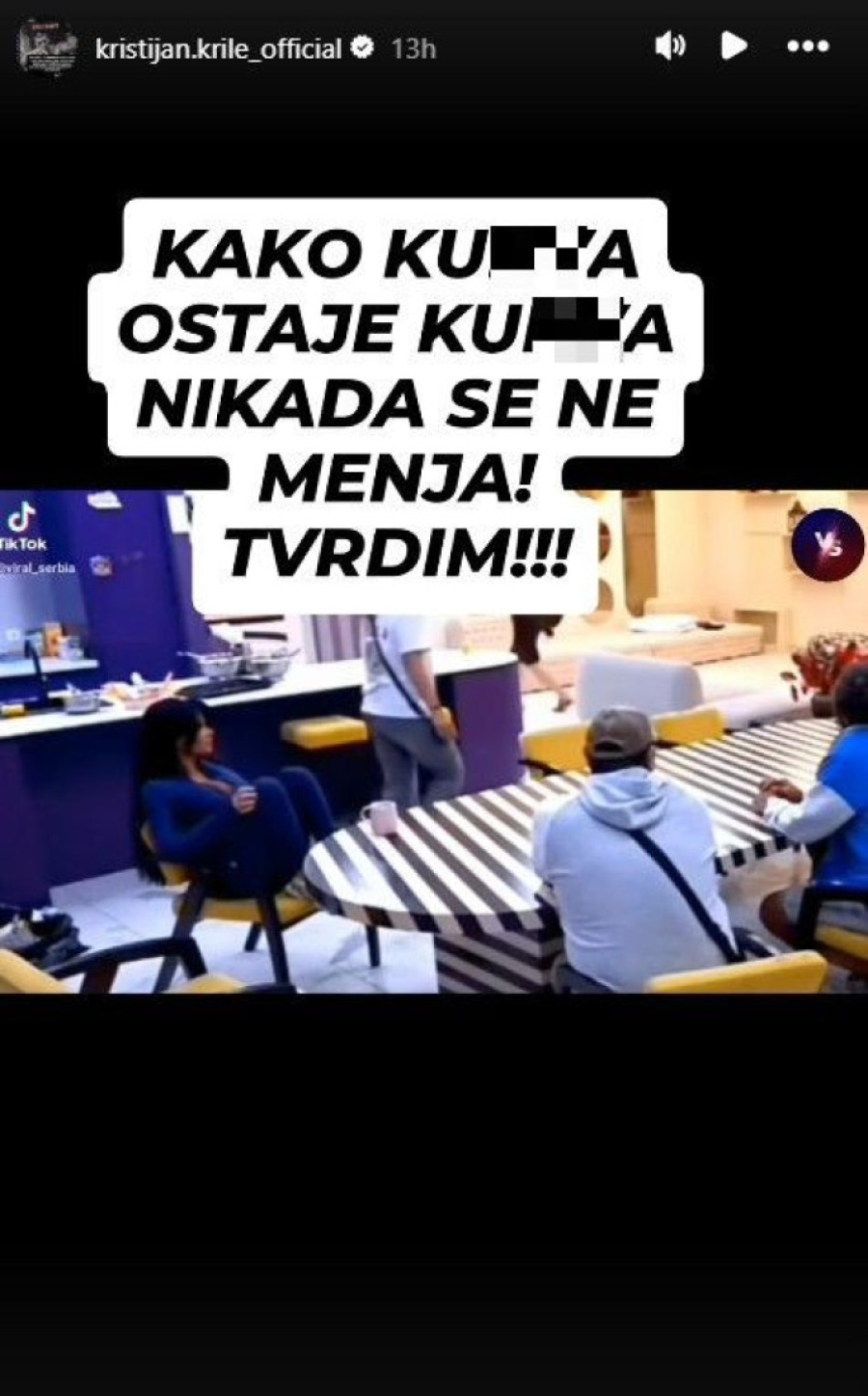 Kristijan žestoko izvređao Staniju posle ovih njenih reči u Eliti: "K*rva uvek ostaje k*rva, nikad se ne menja"