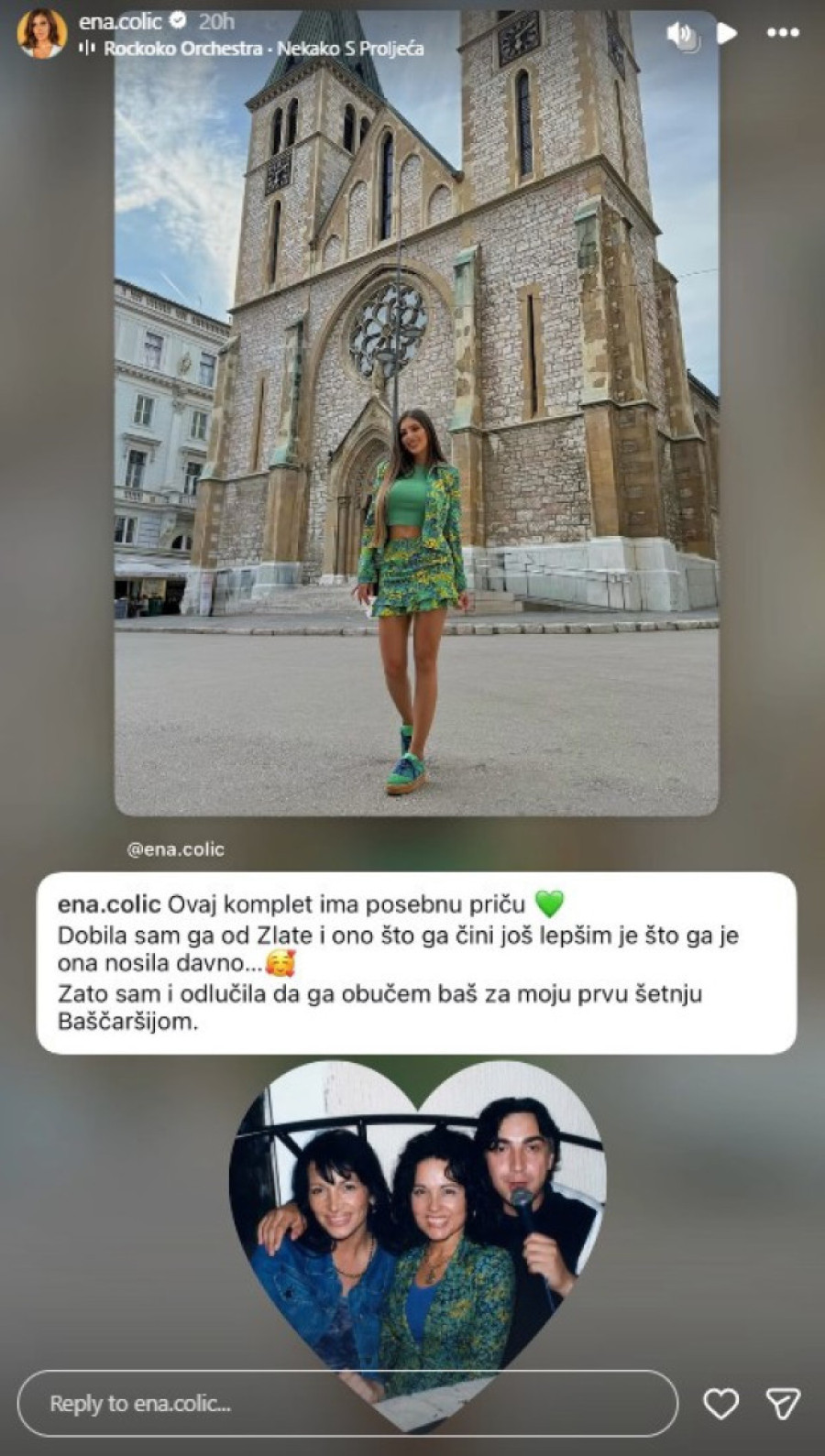 Ena Čolić u starom kompletu Zlate Petrović: Evo kako joj stoji! (FOTO)