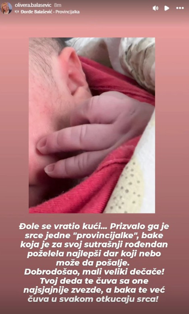 Prvo oglašavanje Alekse Balaševića posle rođenja sina: On je došao, dete neba! (FOTO)