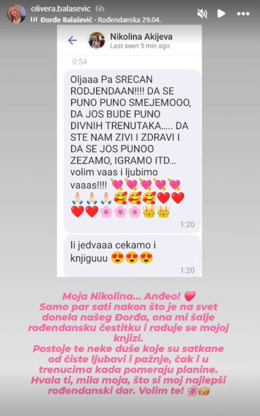 Supruga Alekse Balaševića se obratila posle porođaja porukom svekrvi: Postoje te neke duše...