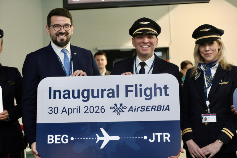 Prvi let Er Srbije do Santorinija: Letovi dva puta nedeljno do kraja septembra