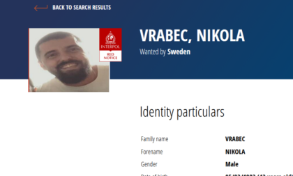 Interpol raspisao crvenu poternicu za Nikolom Vrabecom