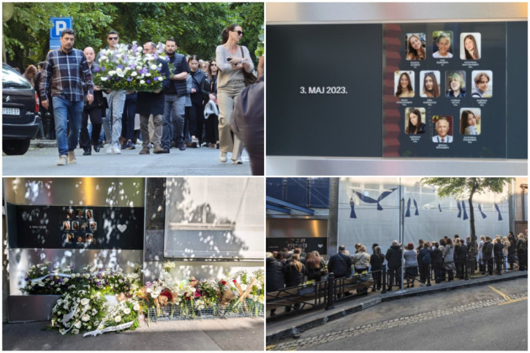 Godišnjica zločina u OŠ "Vladislav Ribnikar": Građani odaju poštu, drugari ostavili potresne poruke i cveće (FOTO/VIDEO)