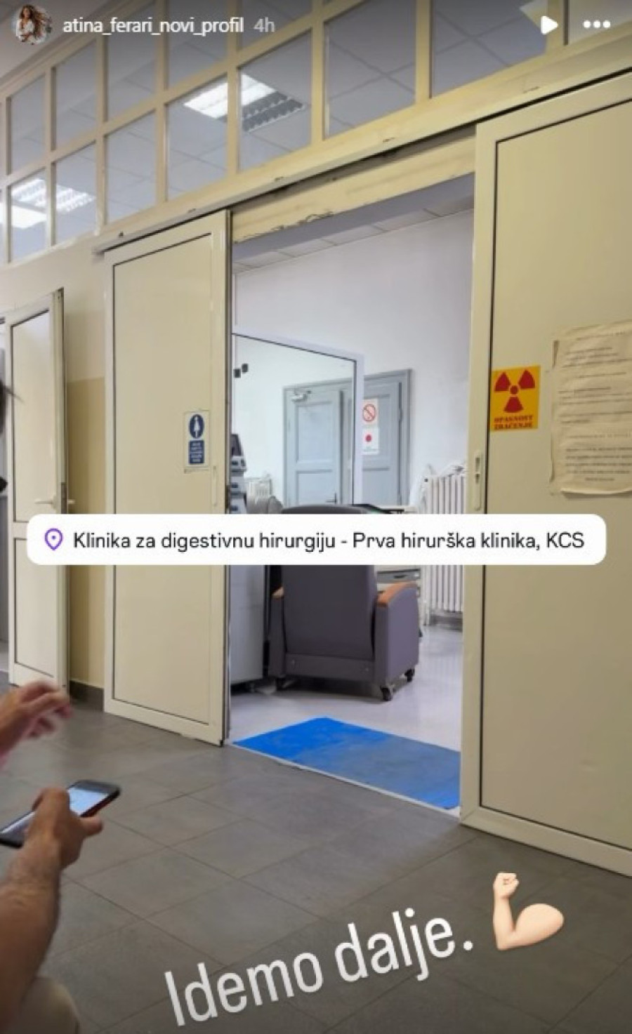 Atina Ferari u Kliničkom centru Srbije! Odmah se oglasila (FOTO)
