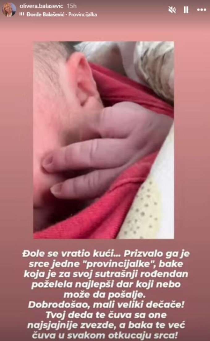 Još jedno slavlje u domu Balaševića, Olivera se oglasila emotivnom porukom: "Vidim sve svoje molitve uslišene"