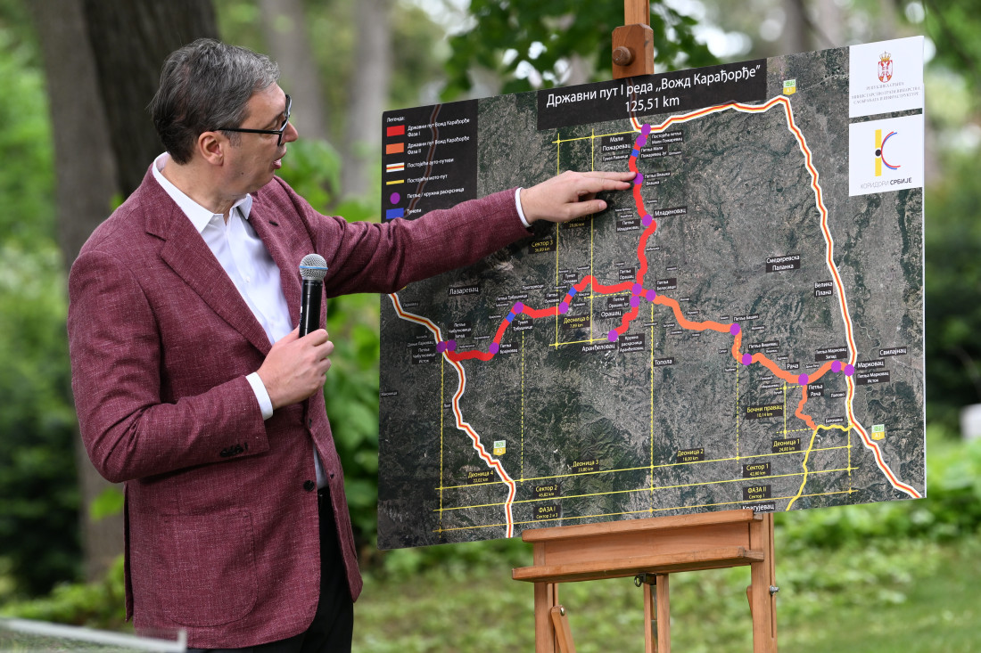 Potpisan ugovor o izgradnji saobraćajnice Vožd Karađorđe: Vučić - Bukulja, Kosmaj, Rudnik biće nadohvat ruke