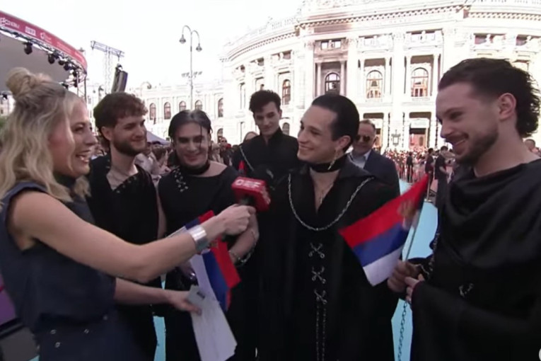 Srbija raspametila Beč! Lavina napravila haos na otvaranju Evrovizije, svi gledaju u njih (FOTO)