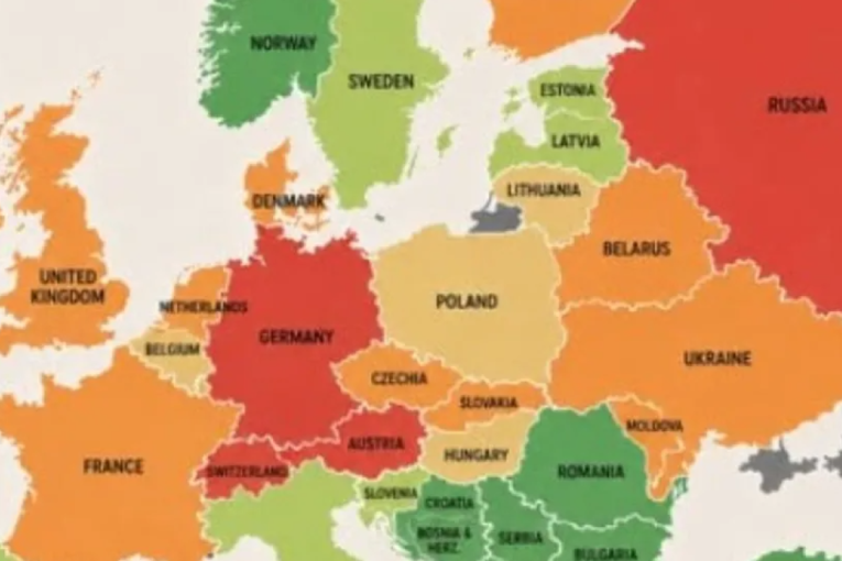 Mapa koja je zapalila mreže: Evropa podeljena zbog jedne svakodnevne navike