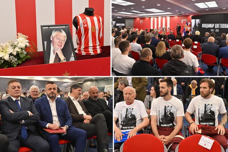 Cvele, hvala ti za sve! Zvezda se oprostila od Vladimira Cvetkovića! (FOTO)