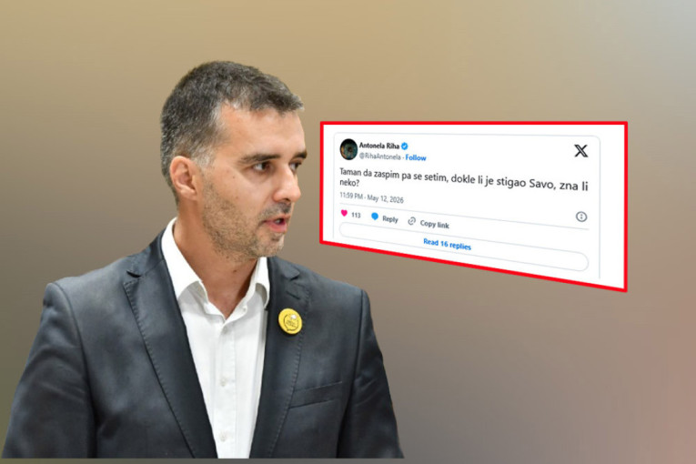 Antonela Riha isprozivala Sava Manojlovića zbog obećane šetnje do Obrenovca! "Dokle li je stigao Savo, zna li neko?"