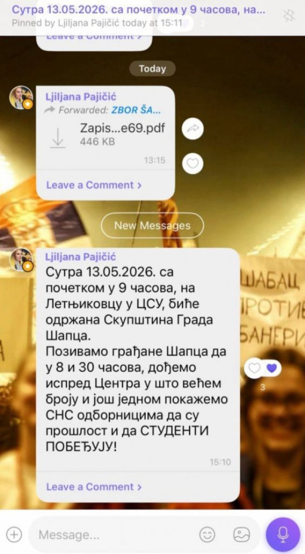 Još jedan fijasko blokadera: Pozvali ceo Šabac, došlo im troje ljudi