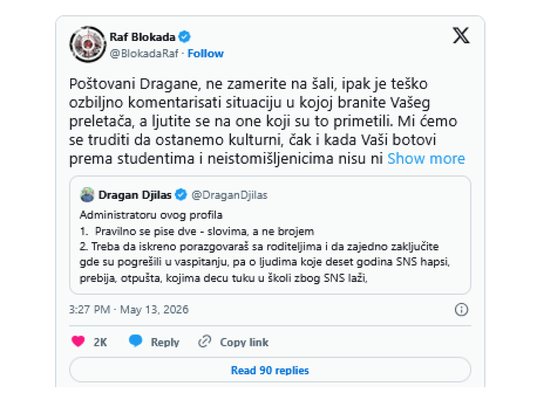 Svađa između studenata blokadera i Đilasa: "Poštovani Dragane"... (FOTO)