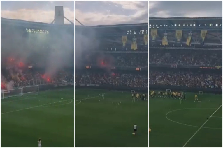 Kažu "tipilčan trening": Čak 20 hiljada navijača skandiralo Nikoliću i šampionskom AEK-u (VIDEO)