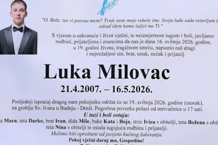Cela Hrvatska tuguje za Lukom! Protest i sahrana nakon jezivog zločina