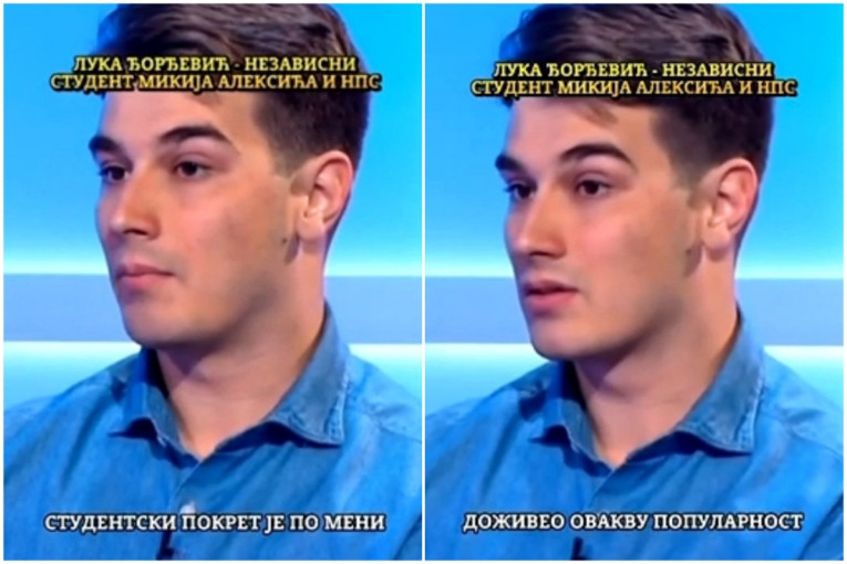 Predstavlja se kao student, a on stranački aktivista! Olja Bećković dovela "studenta" koji radi za Mikija Aleksića (VIDEO)