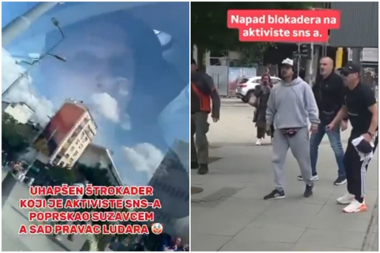 Horor! Blokaderi napali aktiviste SNS-a, pa ih prskali suzavcem, jedan od njih uhapšen! (VIDEO)